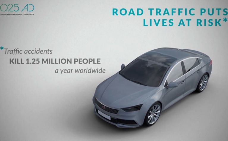Blog card - How can automated driving make our roads safer? Automated driving can make our roads safer