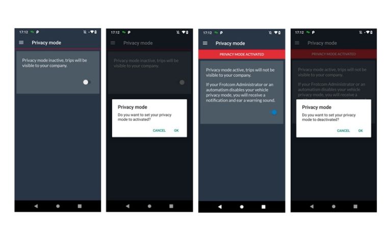 Frotcom’s intelligent fleet management system offers Privacy Mode