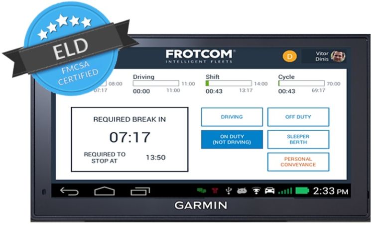 Blog - How to achieve ELD compliance with Frotcom Frotcom’s ELD module uses Garmin’s line of Android devices, the fleet 6x0 and 7x0.